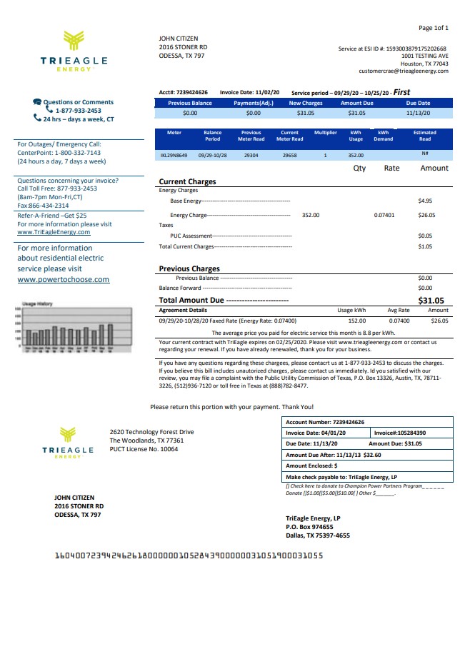  Minol USA business utility bill 